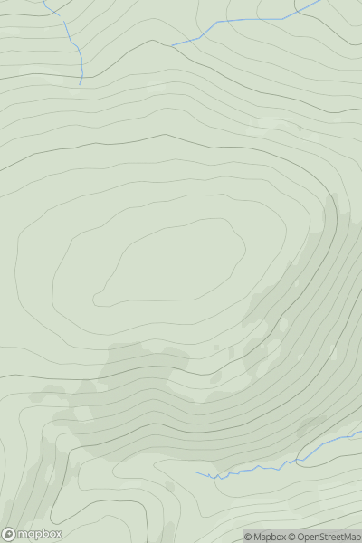 Thumbnail image for Bald Hill [Central Scotland from Dumbarton to Montrose] showing contour plot for surrounding peak